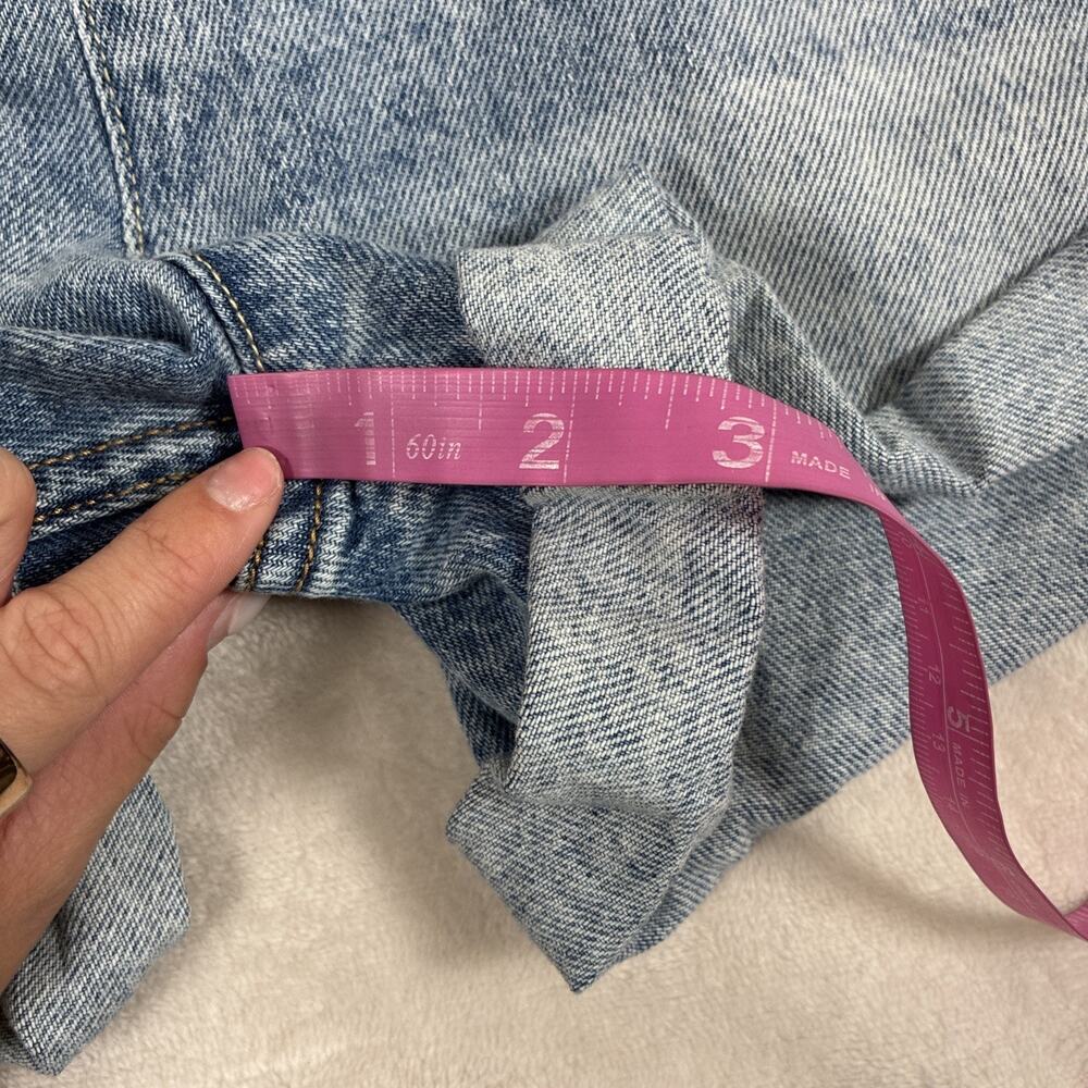 Free People We The Free Ziggy Shortalls Denim Jean Shortalls Overalls Short XS - Picture 6 of 13